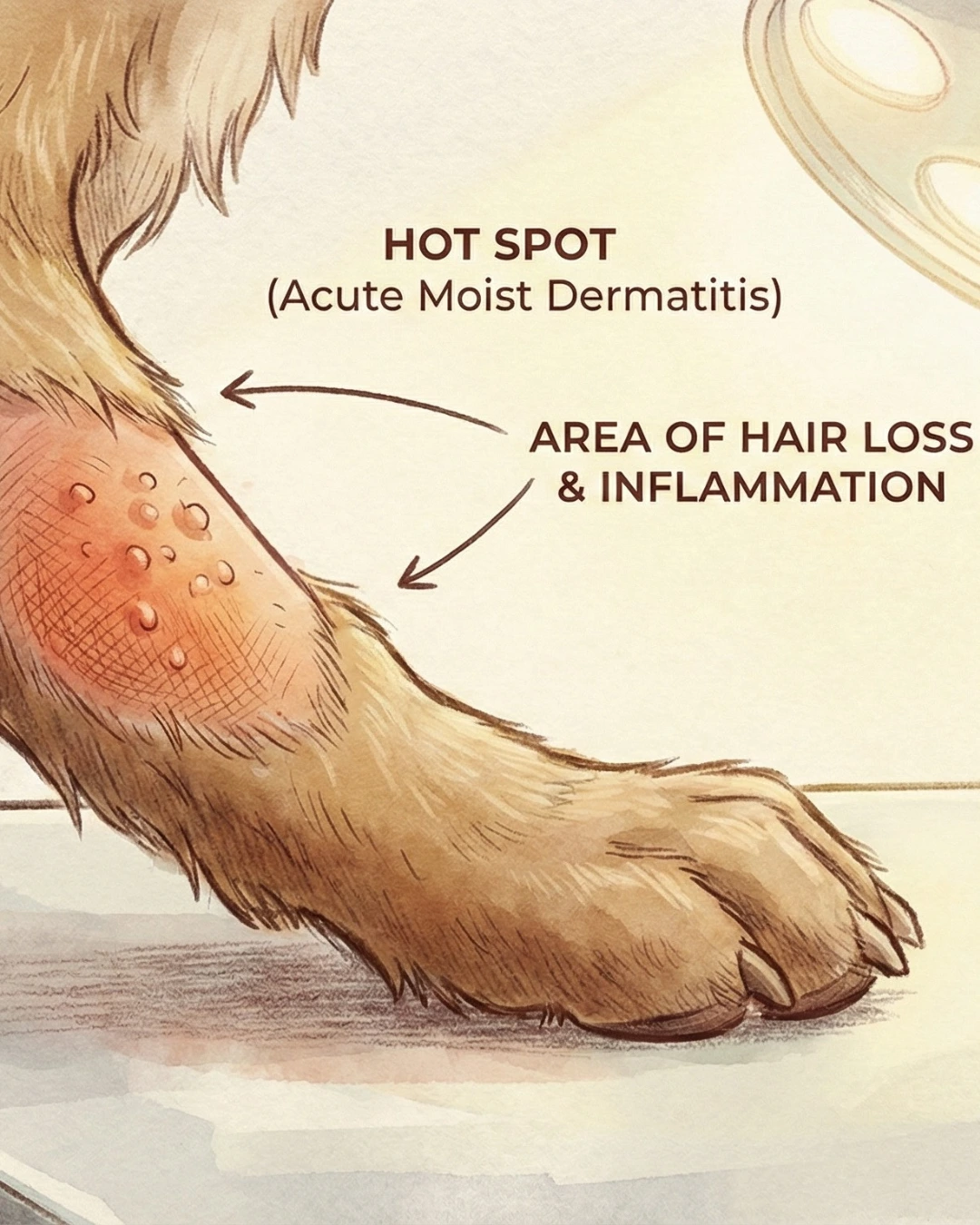 dog hot spots from anxiety licking separation anxiety skin problems treatment
