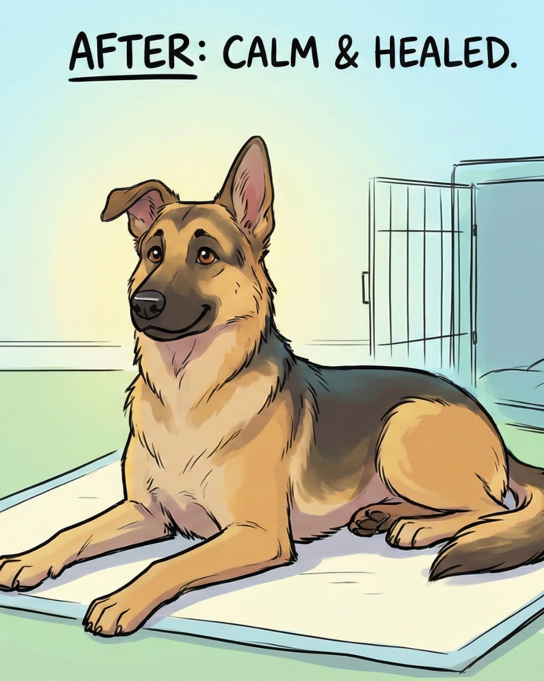 dog anxiety and hot spots before after training behavioral modification results